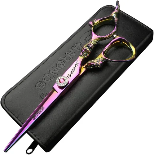 Miniatura 9 de Tijeras de corte de pelo, tijeras profesionales de peluquería de 6 pulgadas, uso doméstico para hombre, mujer, adultos, niños, bebés