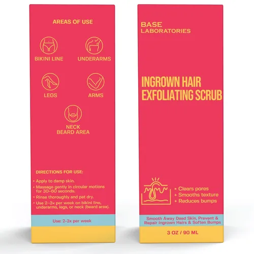 Miniatura 7 de Base Laboratories KP Bump Exfoliating Body Scrub - Con AHA+BHA - Tratamiento de queratosis pilaris - Exfoliante diario para la piel - Ayuda a