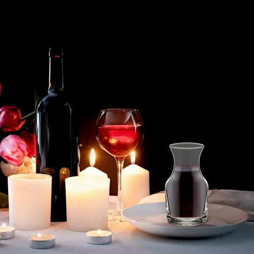 Miniatura 7 de Irenare Paquete de 6 mini jarras de vino de una sola porción de vidrio para vino, jarra pequeña individual para jugo, agua, cenas, fiestas