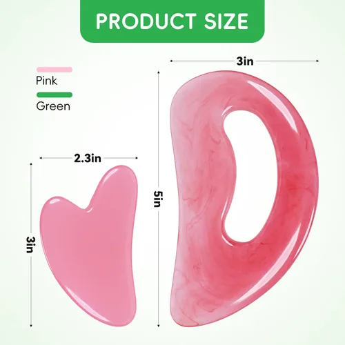 Miniatura 2 de FDKJEJC Herramienta Gua Sha Corporal Herramienta Guasha Anticelulítica para Cuerpo Herramientas de Masaje Corporal (Resina Natural) Herramienta