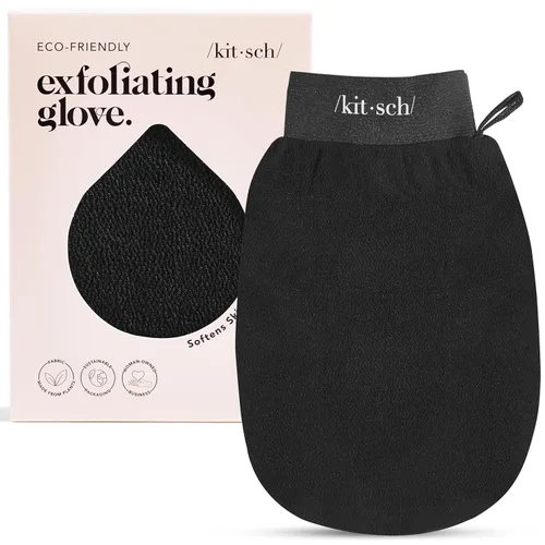 Miniatura 9 de Kitsch 1 guante exfoliante coreano y exfoliante profundo para ducha, baño, guante exfoliante corporal, removedor de piel muerta, cuidado de la piel