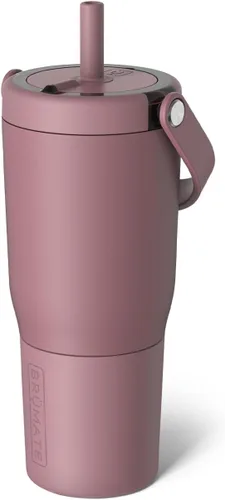 Miniatura 13 de BrüMate Resa - Vaso de viaje 100% a prueba de fugas de 25 onzas con asa y pajilla, popote SoftSip flexible, funda de silicona para mayor