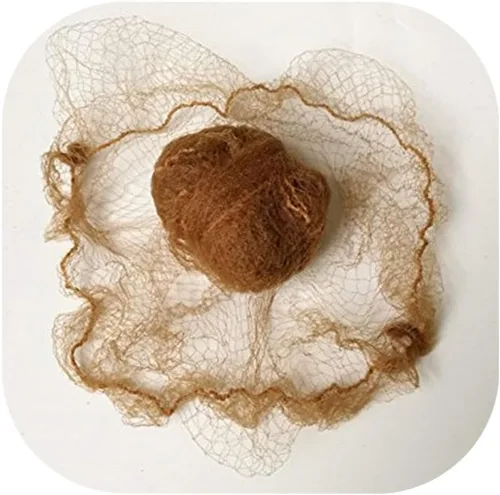 Miniatura 6 de 20 "Lote de redecillas para el cabello Invisible Elastic Edge Mesh 19.7 in Redes de pelo reutilizables (marrón claro 10pcs)
