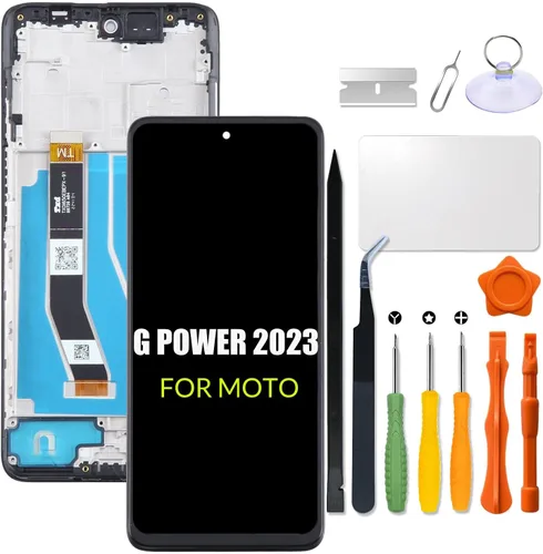 Reemplazo para Motorola Moto G Power 5G 2023 Pantalla LCD con marco para Moto XT2311 Pantalla táctil Digitalizador Asamblea Pantalla LCD con kit de