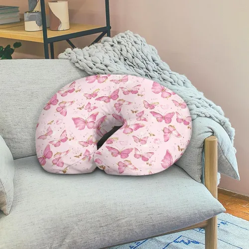 Miniatura 5 de Fundas de almohada para recién nacido, funda de almohada de lactancia para tumbona Boppy, funda de almohadas para lactancia materna para bebés, Rosa
