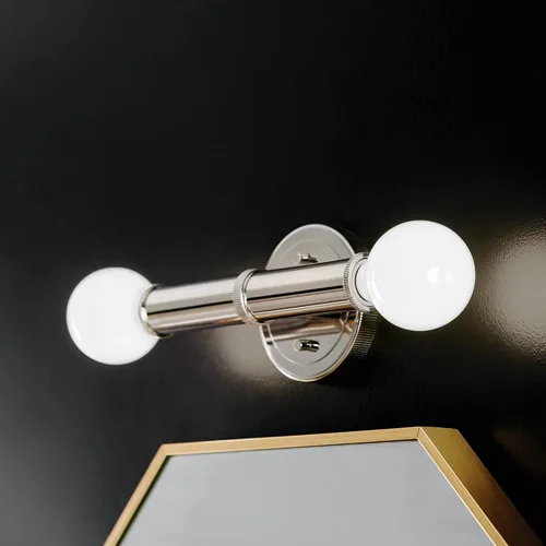 Miniatura 2 de Kichler Torche - Aplique de pared (2 luces, 9.75") en níquel pulido