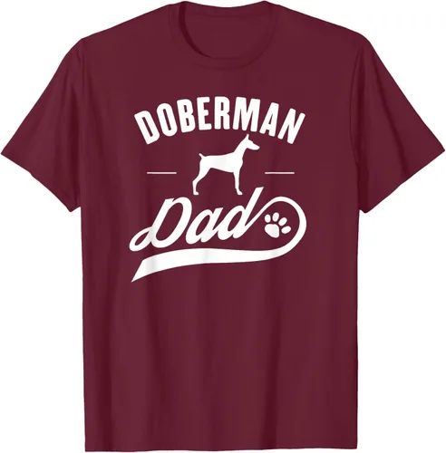 Miniatura 15 de Doberman Dad - Camiseta para amante del dueño del perro, Negro, S
