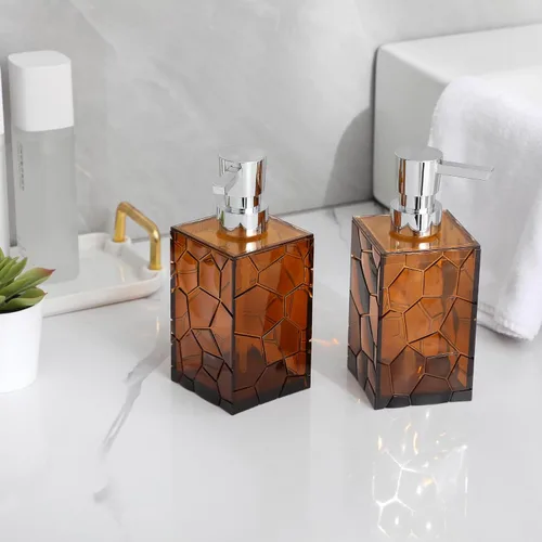 Miniatura 2 de Dispensador de jabón de manos, botellas de bomba de líquido de plástico acrílico transparente recargables dispensador de loción para decoración
