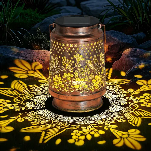 Miniatura 6 de Farol solar impermeable para exteriores, decoración de jardín, regalos de cumpleaños de Navidad para mujeres, mamá, abuela, jardín decorativo