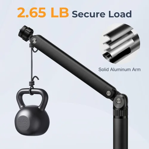 Miniatura 2 de Soporte de micrófono de escritorio, brazo de montaje ajustable con múltiples hilos para Blue Yeti, Fifine, HyperX y más micrófonos, cámaras web
