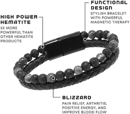 Miniatura 5 de Humanic+ Pro MAXHematie - Pulseras de cuentas, Humanic+ MAXHematie - Pulseras de cuentas, Humanic+ Brazaletes Termogénicos para Mujeres Hombres