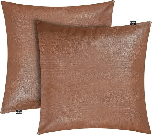 Miniatura 15 de Funda de almohada de piel de cordero – Funda de cojín para sofá, fundas decorativas para sala de estar o dormitorio de 20 x 20 pulgadas – Caja