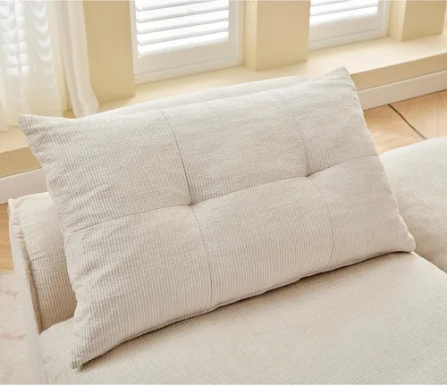 Miniatura 4 de Sofá sin huesos, sofá de burbujas de gran tamaño, acogedor sofá cama de felpilla para sala, diseño modular de bricolaje, sin reposabrazos, espuma