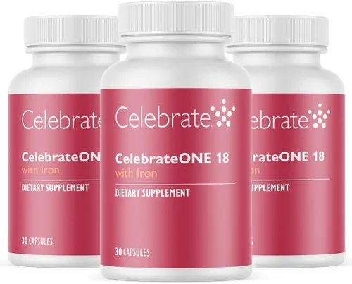 Celebrate Vitamins CelebrateONE 18, 18 mg de hierro, multivitamínico bariátrico una vez al día, vitaminas y minerales esenciales, bypass gástrico y