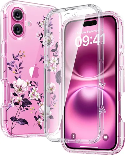 Miniatura 142 de Diaclara - Funda compatible con iPhone 11, carcasa resistente de cuerpo completo con protector de pantalla integrado sensible al tacto y Transparente