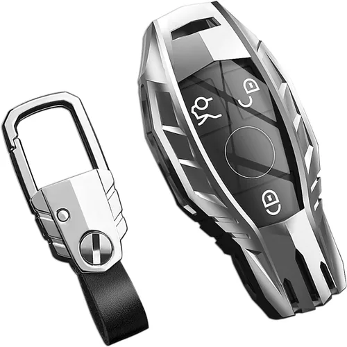 Miniatura 21 de Funda para llavero Nissan con llavero, elegante y duradera funda de protección de aleación de zinc compatible con Altima Maxima Rogue Armada