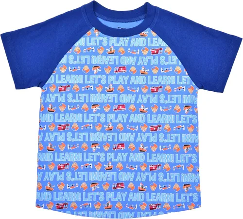 Miniatura 4 de Blippi Boys 3 Pack T-Shirts for Infant and Toddler BlueOrangeGrey