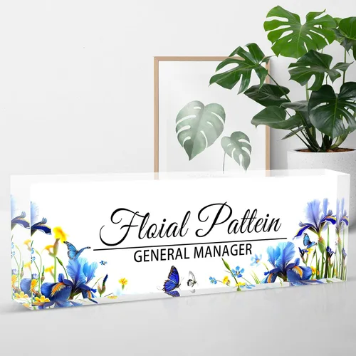 Miniatura 29 de Placa de nombre para escritorio, placa de nombre de escritorio personalizada, regalos para compañeros de trabajo, jefe, profesor, enfermera, regalos
