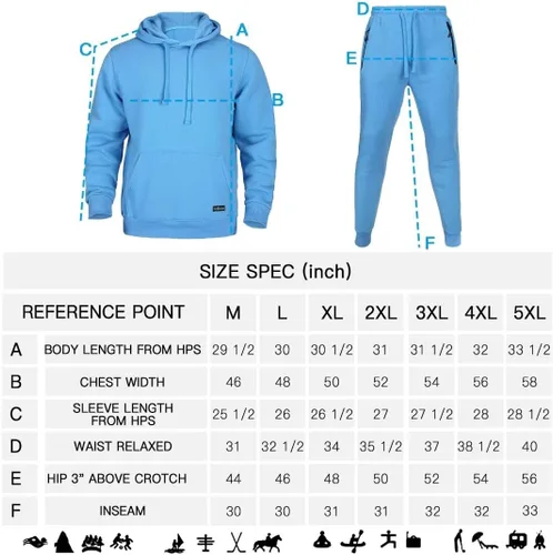 Miniatura 6 de Conjunto deportivo de 2 piezas con capucha para hombre, conjunto deportivo de moda