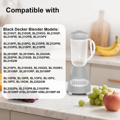 Miniatura 5 de Cuchilla de repuesto para licuadora de acero inoxidable con junta de silicona compatible