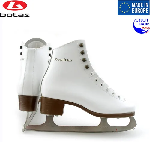 Miniatura 5 de Botas - modelo: REGINA/Fabricado en Europa (República Checa) / Patines artísticos para mujeres, niñas, niños/cuchillas NICOLE/Color BLANCO