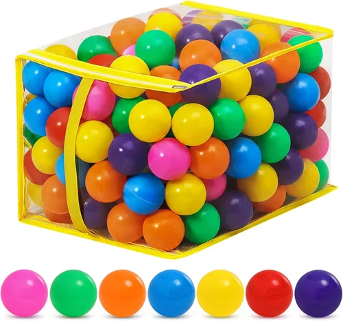 Miniatura 9 de Ball Pit Balls for Toddlers: 50 100 200 Colorful Non-Toxic Balls with BPA-Free, Phthalate-Free, Crush-Resistant Polyethylene Plastic, 2.2 Inches