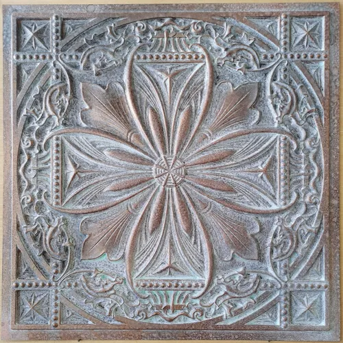 Miniatura 24 de from Plain to Beautiful in Hours DCT10at-24x24 Milan - Azulejo de techo de PVC de 2' x 2' para pegar o colocar (Caja / 4 pies cuadrados), Taupe