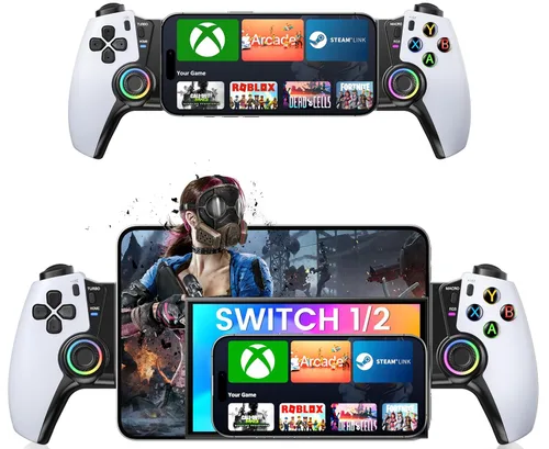 Miniatura 10 de KICKDOT Controlador MC5000 Pro para Switch 2/1/OLED y iPhone/Android - Joystick de efecto Hall, controlador inalámbrico Bluetooth