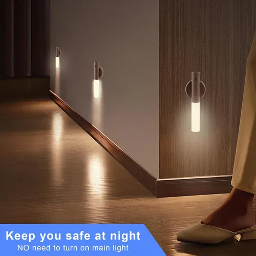 Miniatura 7 de LANDGOO Apliques magnéticos LED de pared, con sensor de movimiento automático, lámpara inalámbrica para montaje en pared, recargable, funciona