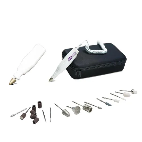 Medicool Máquina de lima de uñas Pedinova Pro para manicura y pedicura con estuche de viaje y kit de brocas + paquete de viaje | PedinovaPro+TravelHP