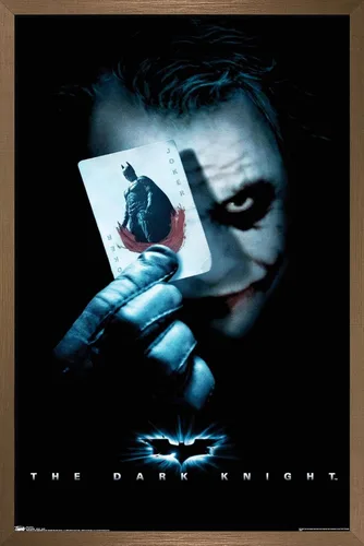 Miniatura 12 de Trends International Póster de pared de la película de DC Comics, The Dark Knight, The Joker with Batman, 22.375 x 34 pulgadas, versión enmarcada