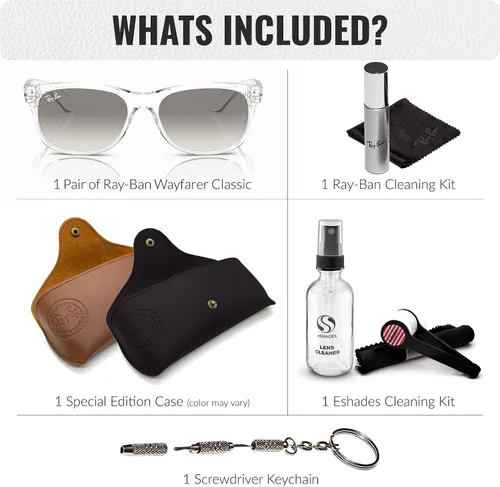 Miniatura 2 de Ray-Ban RB2132 NEW WAYFARER CLASSIC - Gafas de sol de forma cuadrada con kit oficial de gafas