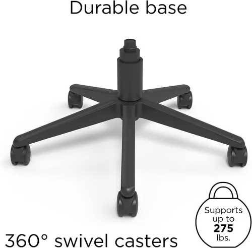 Miniatura 6 de STAPLES Kroy - Silla ergonómica de malla, ergonómica, soporte lumbar, altura ajustable, color negro
