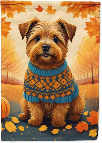 Miniatura 12 de Caroline's Treasures DAC1001GF Affenpinscher - Bandera decorativa para jardín de otoño, decoración para patio exterior, patio, parterres