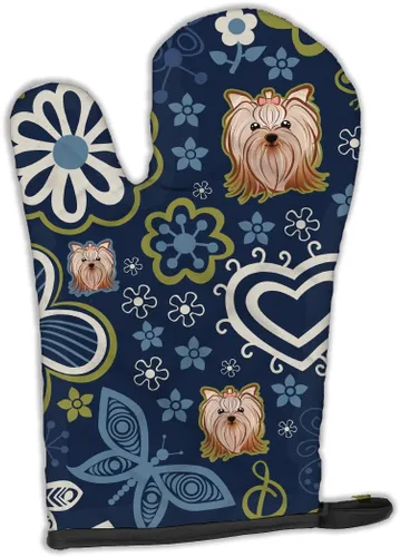 Miniatura 232 de Caroline's Treasures BB4020OVMT Dog House Collection Border Collie - Guante de horno grueso resistente al calor para sartenes calientes y horno