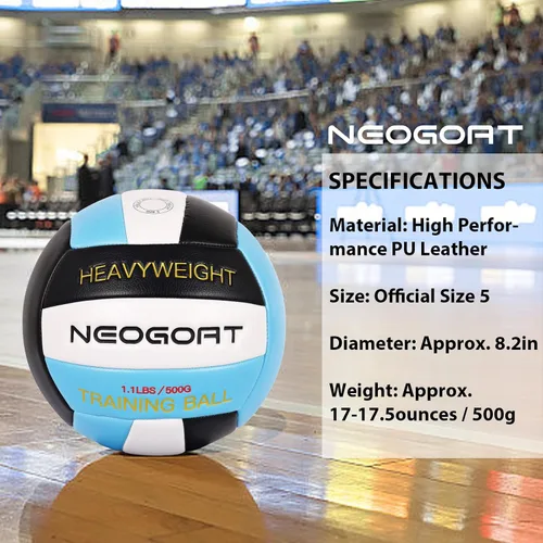 Miniatura 8 de 1.1LBS Weighted Heavy Volleyball For Setters Serve Trainer Setter Weighted Volleyball Training Equipment Size 5 Soft PU Leather, Durable for