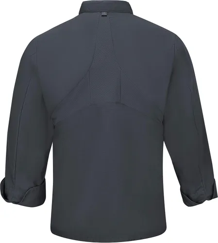 Miniatura 5 de Red Kap Abrigo de chef de manga larga con diez botones para hombre con Mimix y Oilblok