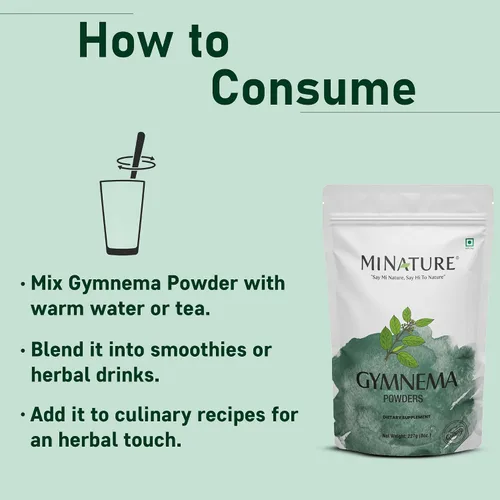 Miniatura 4 de minature Gymnema Powder 227g (8 oz) (0.5 lb) Puro y natural Sin OMG, sin conservantes Gurmar Utilizado tradicionalmente para el bienestar