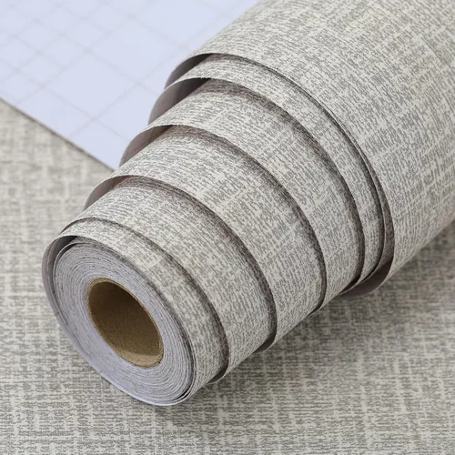 Miniatura 16 de Papel Tapiz Adhesivo Removible de Seda Negra - 11.8 x 78.7 Pulgadas Papel Tapiz Autoadhesivo Removible, Papel de Contacto para Pared Fácil de Pegar