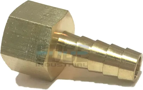 Manguera de 3/8" ID a 3/8" hembra NPT FNPT latón recto accesorio combustible/aire/agua/aceite/gas/WOG (cantidad 01)