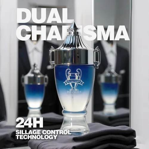 A CENTER Colonia para Hombres In-Victory Infamous Natural Spray Clásico Aroma de Larga Duración Fragancia Maravillosa Regalo Eau De Toilette Perfume
