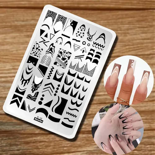 Miniatura 11 de WOW OMG COOL - Plato de estampado de uñas con letras y palabras con imagen de personas, plantillas de arte de uñas de acero inoxidable para diseño