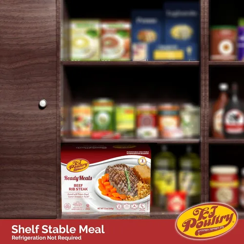 Miniatura 5 de KJ Poultry Comidas preparadas Kosher – Carne de carne y kugel de ternera, comidas de carne MRE listas para comer, comida de shabbos (paquete de 1)