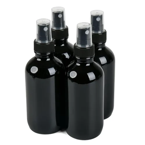 Botella de spray de vidrio NOOEEISS, Negro