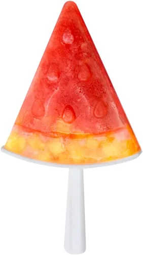 Miniatura 6 de Tovolo Molde para paletas de sandía, paquete de 4 moldes apilables de silicona para paletas con protectores de goteo para niños, molde de sandía