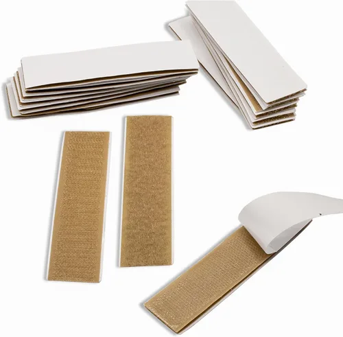 Miniatura 51 de Cinta de gancho y bucle de 4 pulgadas de ancho, verde follaje, para coser, no adhesiva, de 1 yarda de largo, cinta de gancho y bucle de nylon verde