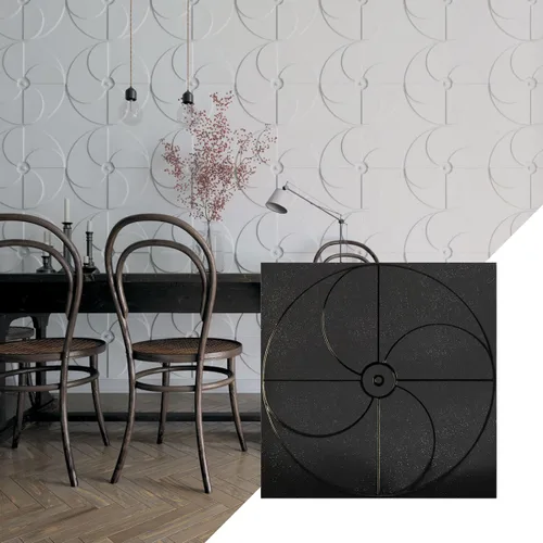 Miniatura 15 de Ekena Millwork Molino de viento EnduraWall decorativo 3D de 19 5/8 pulgadas de ancho x 19 5/8 pulgadas de alto, cobre envejecido