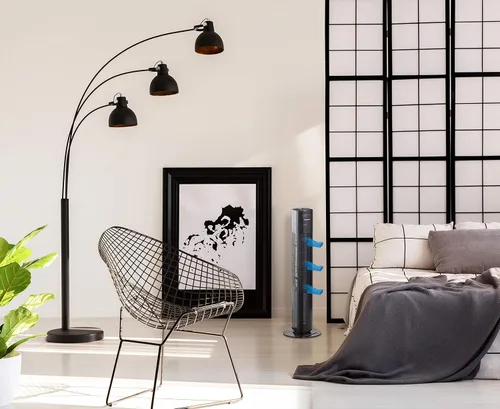 Miniatura 6 de Bestron Tower fan with swivel function, timer and remote control, height: 78 cm, Summer Breeze, 35 watts, black