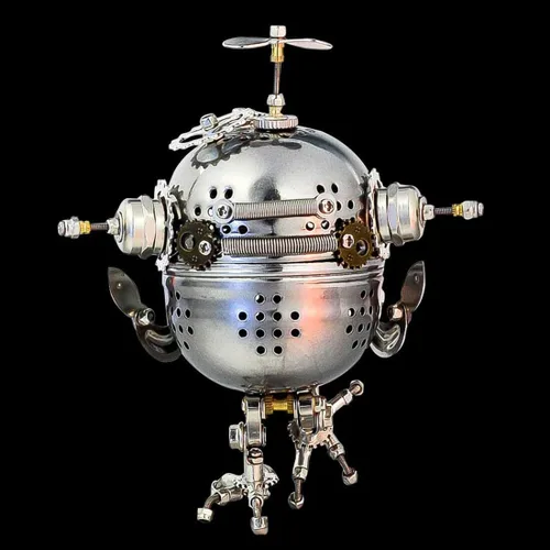 Miniatura 4 de LOCHE Rompecabezas de metal 3D, kits de modelo de metal 3D, modelo mecánico Steampunk, rompecabezas 3D, 110 piezas + rompecabezas láser 3D