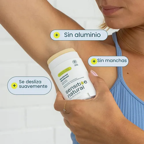 Miniatura 2 de ATTITUDE Desodorante para pieles sensibles, sin aluminio y sin bicarbonato de sodio, suave y vegano, protección contra olores de larga duración, sin